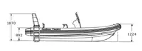 Festrumpf-Schlauchboot zu verkaufen