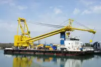Kranboot zu verkaufen