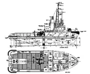 Schleppboot zu verkaufen