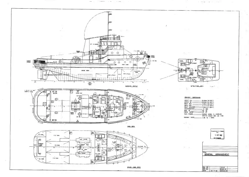 Schleppboot zu verkaufen