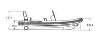 Festrumpf-Schlauchboot zu verkaufen