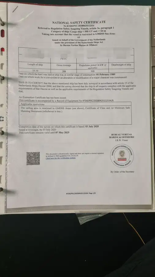 Versorgungsschiff zu verkaufen