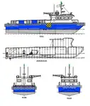 Fährschiff zu verkaufen