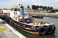 Schleppboot zu verkaufen