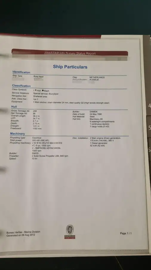 Versorgungsschiff zu verkaufen