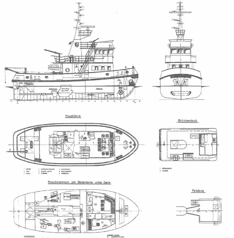 Schleppboot zu verkaufen