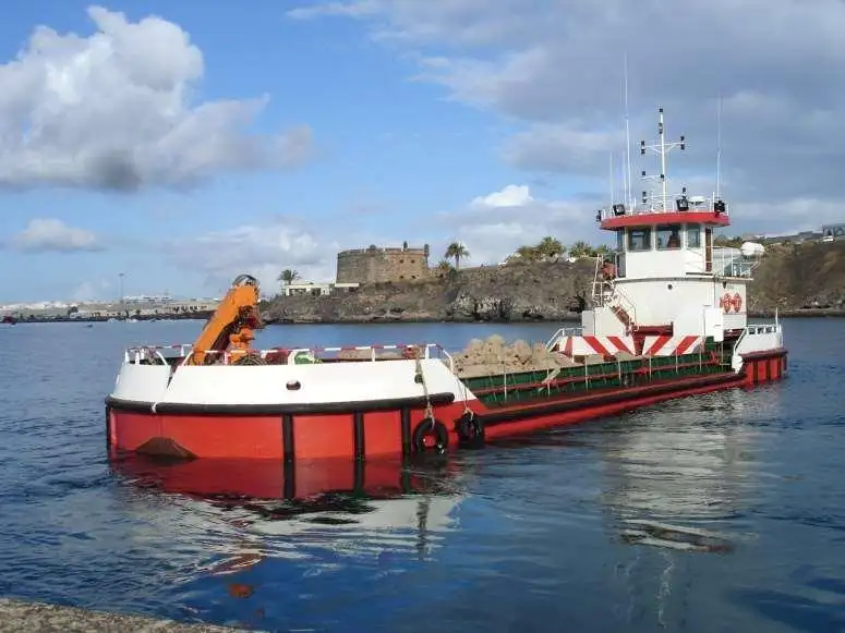 Lastkahn zu verkaufen