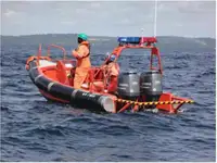 Rettungsschiff zu verkaufen